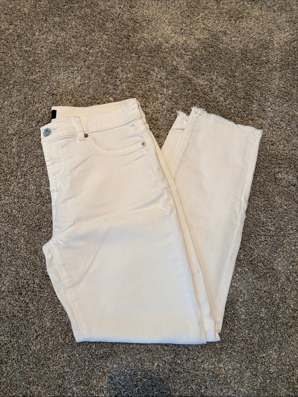7 for all mankind white jeans
